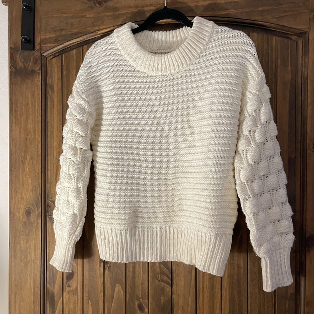 Chunky off-white sweater